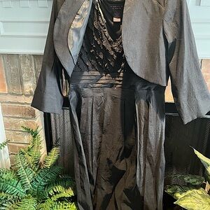 Elegant Black Dress with Jacket